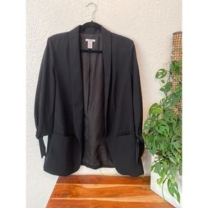 Bar III Women’s tie sleeve open front blazer - Large